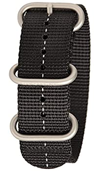 【中古】【輸入品・未使用】Bertucci DX3 B-181 ブラック ゴーストグレー 22mm ナイロン腕時計バンド