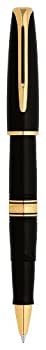 【中古】【インポート品・未当てはめる】Waterman Charleston Gift Box includes Fine Nib Gold Trim Roller Ball Pen - Black/Black - Refill 巻きボールペン (並行輸入品)