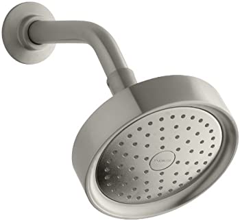 【中古】【インポート品・未当て嵌める】(Vibrant Brushed Nickel) - KOHLER K-965-AK-BN Purist Single Function Katalyst Showerhead%ｶﾝﾏ% Vibrant Brushed Nickel