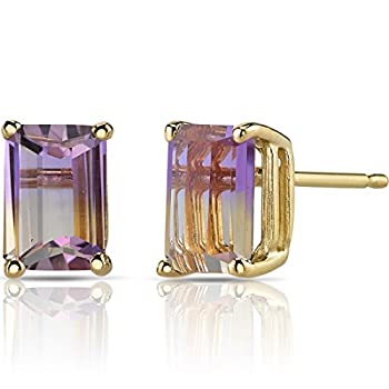 【中古】【輸入品・未使用】14カラットホワイトゴールドRadiant Cut 2.25?Caratsロンドンブルートパーズスタッドイヤリング