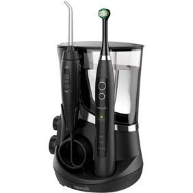【中古】【インポート品・未当て嵌める】Waterpik コンプリートケア5.0歯刷子＆ウォーターフロス物の具黒