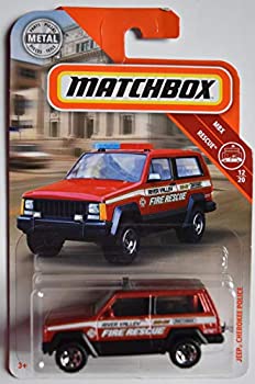 【中古】【輸入品・未使用】Matchbox レスキューシリーズ バーントオレンジ ジープ チェロキー 警察 12/20｜スカイマーケットプラス