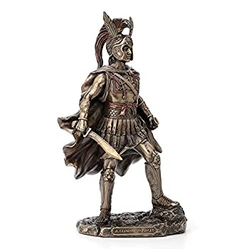 【中古】【輸入品・未使用】Veronese Design 12インチ アレクサンダー グレートアンティークブロンズ仕上げ ギリシャローマ戦士像｜スカイマーケットプラス