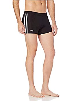 【中古】【輸入品・未使用】Speedo メンズ PowerFLEX Eco Shoreline スクエアレッグ水着 ブラック