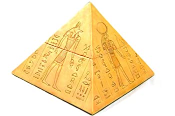 【中古】【輸入品・未使用】4.25インチEgyptian Godsピラミッド型ジュエリー/ TrinketボックスFigurine｜スカイマーケットプラス