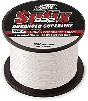 【中古】【輸入品・未使用】(29kg%カンマ% Ghost White) - Sufix 832 Braid Line-1200 Yards