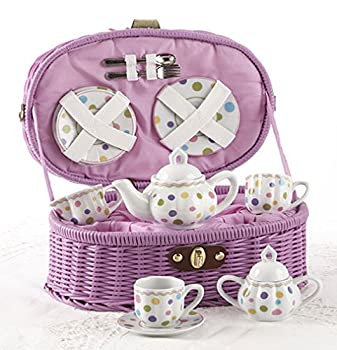 【中古】【輸入品・未使用】[デルトン]Delton Products Gumdrops Dollies Tea Set in Basket%ｶﾝﾏ% Large 8004-0 [並行輸入品]