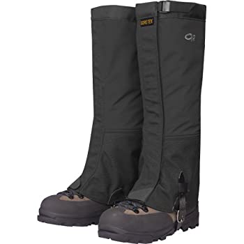 【中古】【インポート品・未当て嵌める】OUTDOOR RESEARCH（アウトドア問い合わせ） クロコ ゲイター MEN\u0027S S 黒いこと
