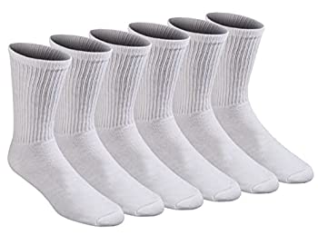 【中古】【輸入品・未使用】Dickies 6組クッションクルー クルーソックス US サイズ: 10-13 Sock/6-12 Shoe カラー: ホワイト