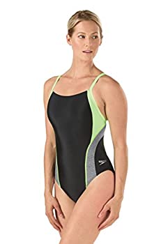 【中古】【インポート品・未当て嵌める】(素早さ) Speedo レディース リローンチ 飛球うしろ側 衣裳海水着 30 黒いこと