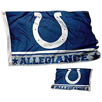【中古】【インポート品・未当て嵌める】Indianapolis Colts両面Allegiance信号旗