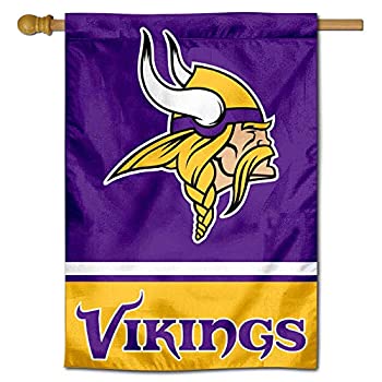 【中古】【輸入品・未使用】Minnesota Vikings Two Sided House Flag