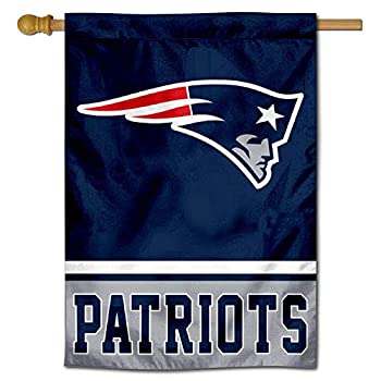 【中古】【輸入品・未使用】新しいEngland Patriots Two Sided House Flag