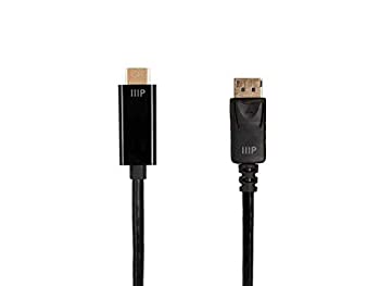 【中古】【輸入品・未使用】Monoprice DisplayPort - HDTVケーブル - 3メートル (9.9フィート) 4K@60Hz - シリーズ選択可能