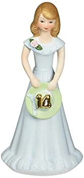 【中古】【輸入品・未使用】Enesco Growing Up Girls %ﾀﾞﾌﾞﾙｸｫｰﾃ%ブルネットエイジ 14%ﾀﾞﾌﾞﾙｸｫｰﾃ% 磁器フィギュア 6.5インチ