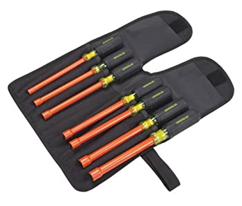 【中古】【インポート品・未当て嵌める】Greenlee 0253-03NH-INS Insulated Nut Driver Kit%ｶﾝﾏ% 7-Piece その他-インテリア・寝具・収納