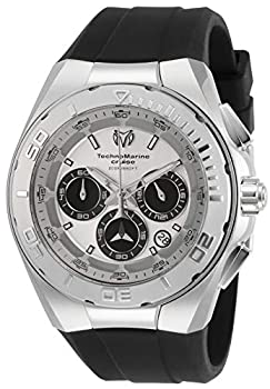【中古】【輸入品・未使用】TechnoMarine Men 's ' Cruise ' Quartzステンレススチールand Silicone Casual Watch %ｶﾝﾏ% Color : Black ( Model : tm-115345?)