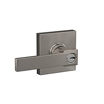 【中古】【インポート品・未当て嵌める】Schlage F51A NBK 619 COL ノースブルックレバー コリンズ刈り込み 足懸かりエントリー鍵を掛ける 繻子Ｎｉ