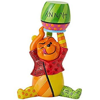 【中古】【輸入品・未使用】Enesco Disney by Britto Winnie the Pooh Hunny Pot Figurine%ｶﾝﾏ% 3.66 Inches%ｶﾝﾏ% Multicolor