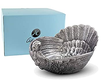 【中古】【輸入品・未使用】Arthur Court サラダボウル 七面鳥 大型 感謝祭 テーブル サービングボウル フルーツボウル ステートメントピース 長さ13インチ x 幅10.5インチ
