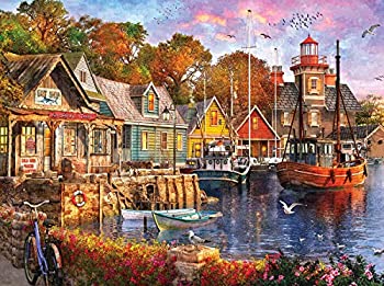 【中古】【輸入品・未使用】White Mountain Puzzles Harbour Evening - 1000 Piece Jigsaw Puzzle｜スカイマーケットプラス