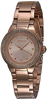 【中古】【インポート品・未当て嵌める】Invicta レディース 天使 クォーツウォッチ ステンレススチールストラップ サクラ色ゴールド 18 (模範例：29792)