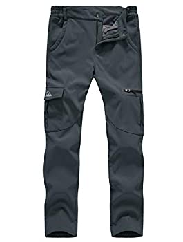 【中古】【輸入品・未使用】Gopune レディース 防水 防風 フリース裏地 暖かいハイキング スキー 雪 断熱パンツ (グレー、L)