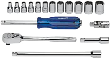 【中古】【輸入品・未使用】Williams WSM-15HFTB ドライブソケットとドライブツールセット 15ピース 1/4インチ ツールボックス付き|スカイマーケットプラス