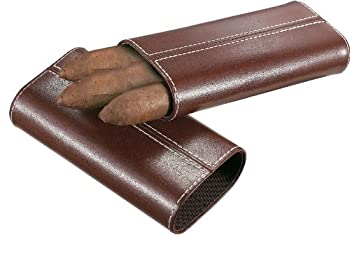 【中古】【輸入品・未使用】Visol VCASE705 Lone Star Brown Leather Cigar Case with Interior Cedar Lining by Visol