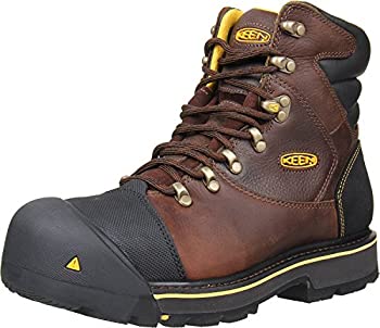 【中古】【インポート品・未当て嵌める】KEEN Utility メンズ ミルウォーキー 6in スチール写真 トゥ 細工物ブーツ US 大きさ: 10.5 D(M) US 色つや: 赤銅色
