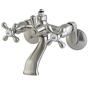 【中古】【輸入品・未使用】Kingston Brass CC2668 Vintage Wall Mount Tub Faucet with Riser Adaptor%ｶﾝﾏ% Satin Nickel 83,301円