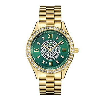 【中古】【輸入品・未使用】JBW Women 's Genuine Diamond .24?CTW j6303e Mondrian 18?K金メッキステンレススチールWatch