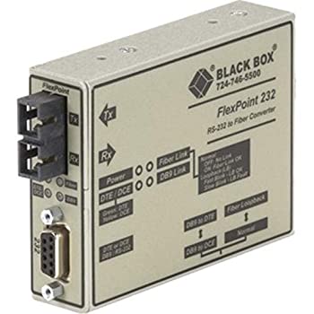 【中古】【輸入品・未使用】ブラックボックスFlexpoint RS - 232?toファイバコンバータ、850-nmマルチモード、2.5?KM %ｶﾝﾏ% SC???1?x SCポート???No???rack-mountable、壁マ