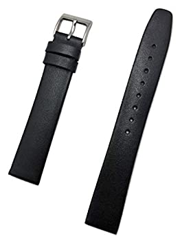 【中古】【輸入品・未使用】長さ18mm ブラック カーフスキン本革腕時計バンド | フラット、ソフト、滑らか、エレガントな交換用リストストラップ どんな腕時計にも新命をも｜スカイマーケットプラス 16,395円
