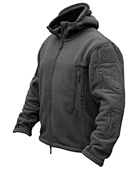 【中古】【輸入品・未使用】CRYSULLY メンズ ミリタリー タクティカル スポーツ 暖かいフリース フード付き アウトドア アドベンチャー ジャケット コート US サイズ: Large｜スカイマーケットプラス