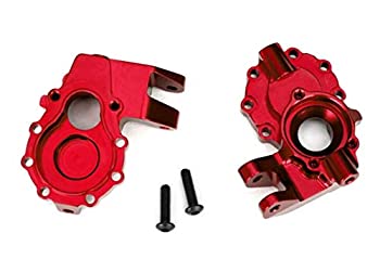 【中古】【輸入品・未使用】Traxxas 8252 ポータルハウジング 内側 (フロント) 6061-T6 アルミニウム (陽極酸化) (2)/ 3x12 BCS (2) TRX-4クローラー用 (レッド)
