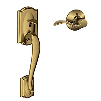 【中古】【輸入品・未使用】キャメロットフロントエントリハンドルアクセント右利き内部レバー(アンティーク真鍮) fe285?Cam 609?Acc Rh