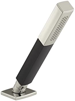【中古】【輸入品・未使用】(Vibrant Polished Nickel) - KOHLER K-14788-SN ShiSquare ft Handshower%カンマ% Black Handle%カンマ% Vibrant Polished Nickel