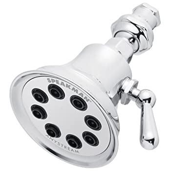 【中古】【輸入品・未使用】Speakman S-3015レトロAnystreamソリッドブラス高圧アジャスタブルシャワーヘッド、ポリッシュクローム
