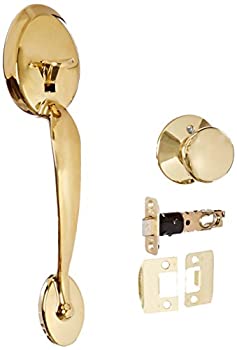 【中古】【輸入品・未使用】Schlage FE285PLY505PLY 生涯光沢真鍮プリマス 下部ハンドルセット 電子キーパッド用 プリマスインテリアノブ付き|スカイマーケットプラス