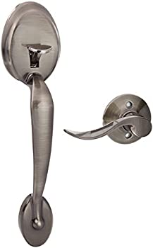 【中古】【インポート品・未当てはめる】Schlage FE285PLY620ACCLH Antique Pewter Handle Only Left Handed Plymouth Keyed Entry Handleset with an Accent Lever from the Plymouth C