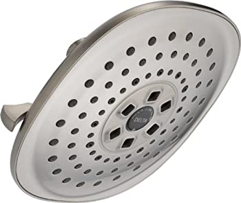 【中古】【インポート品・未当て嵌める】Delta 52686-SS 3 しつらえる H2O キネティック 今日的 レインカン シャワー頭顱 ステンレス鋼