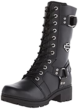 【中古】【インポート品・未当て嵌める】Harley-Davidson Women\u0027s Eda Motorcycle Boot%ｶﾝﾏ% Black%ｶﾝﾏ% 8 M US その他-靴