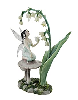 【中古】【輸入品・未使用】Lily of the Valley Flower Fairy Statue by artist Rachel Anderson 11インチ