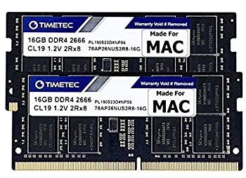 【中古】【輸入品・未使用】Timetec 32GB キット (2x16GB) Apple DDR4 2666MHz 2020中期 iMac (20%ｶﾝﾏ%1/20%ｶﾝﾏ%2) / 2019中期 iMac (19%ｶﾝﾏ%1) 27インチ Retina 5K ディス