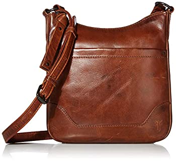 【中古】【インポート品・未当て嵌める】FRYE Melissa 律動的な調子容器に並べる ジップクロスボディバッグ US 大きさ: One Size 色つや: 赤銅色