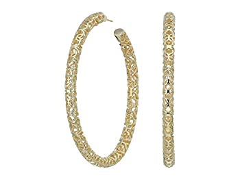 【中古】【輸入品・未使用】Kendra Scott Maggie フープピアス 2.5インチ One Size ゴールド|スカイマーケットプラス
