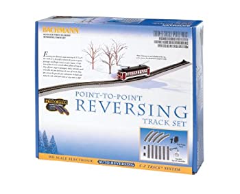 【中古】【輸入品・未使用】Bachmann Trains E-Z TRACK 電子 自動リバーシングシステム ニッケルシルバー E-Z トラック グレーロードベッド付き HOスケール