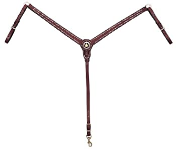 【中古】【インポート品・未当てはめる】(Chestnut) - Weaver Texas Star Straight Breast Collar
