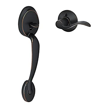 【中古】【輸入品・未使用】Schlage FE285PLY716ACCLH エイジドブロンズハンドルのみ 左利き プリマス キーエントリーハンドルセット プリマス コレクションのアクセントレ|スカイマーケットプラス